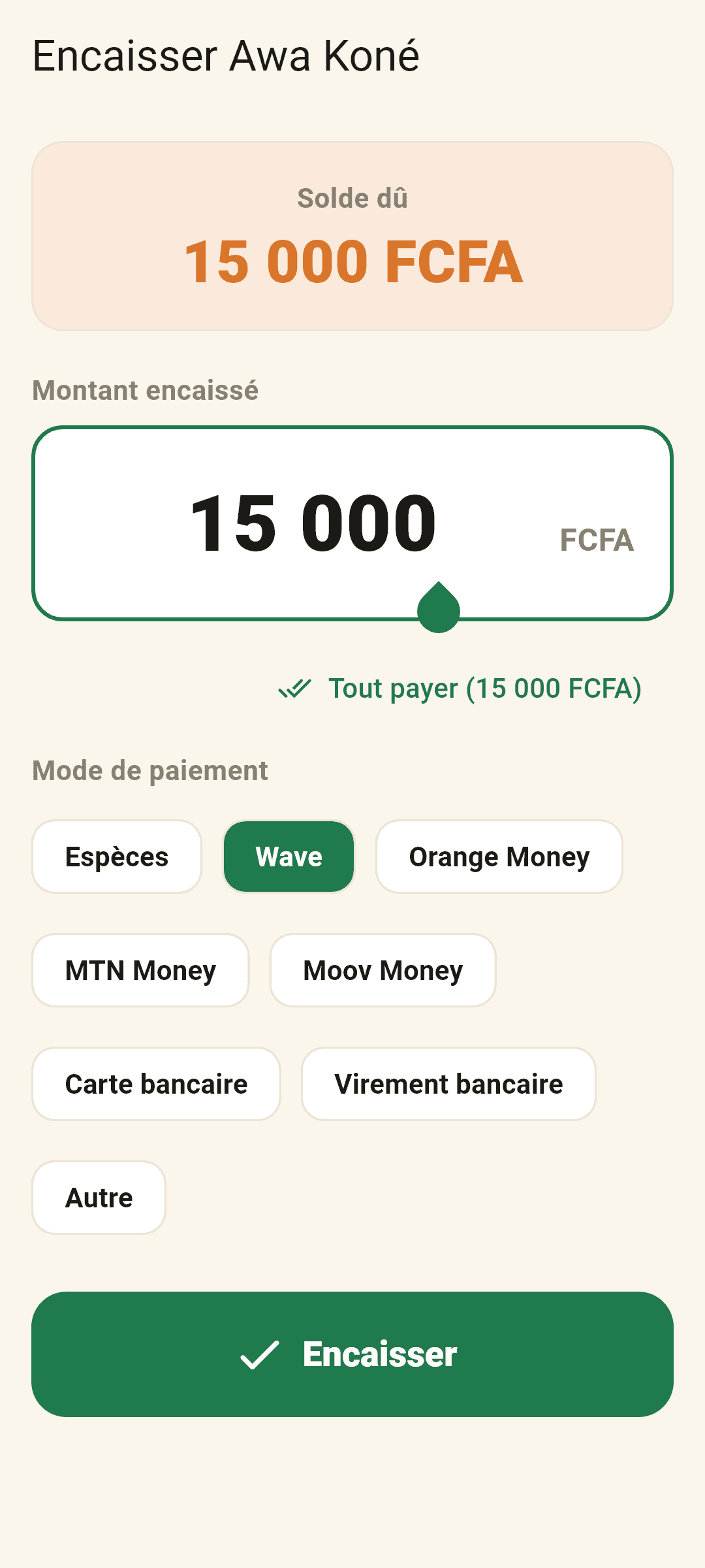 Encaissement d’un remboursement